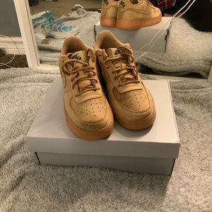 Nike Shoes - Air Force Ones Wheats Nike Shoes - Air Force Ones Wheats